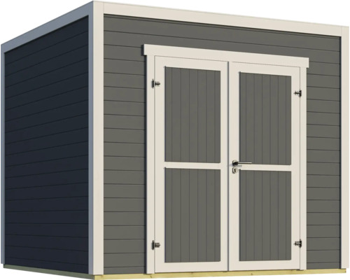 Abri de jardin avec double porte