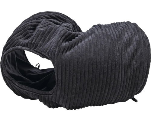 Tunnel pour chat en velours côtelé