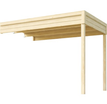 Carport en bois avec poteaux