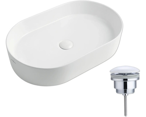 Jungborn Waschtisch aus Keramik mit Ablaufgarnitur