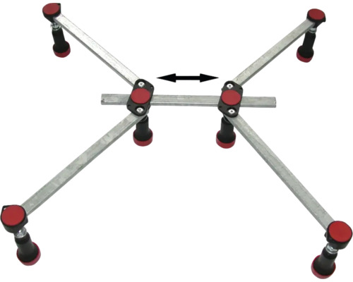 Fliesen Nivelliersystem mit verstellbaren Armen