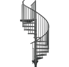 Stahl-Wendeltreppe mit Geländer für den Aussenbereich