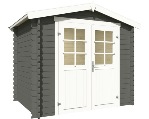 Abri de jardin avec double porte et fenêtres