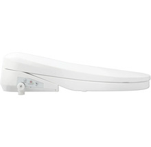 Siège de toilette douche blanc avec panneau de commande