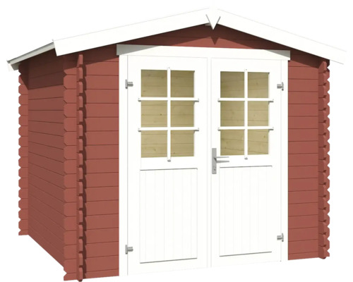 Abri de jardin en bois avec double porte