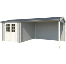 Abri de jardin avec annexe en bois