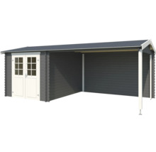 Abri de jardin en bois avec annexe