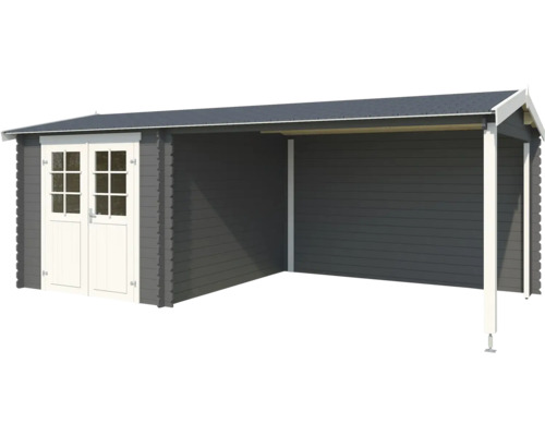 Abri de jardin en bois avec annexe