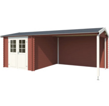 Abri de jardin avec annexe en bois