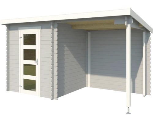 Abri de jardin avec porte et extension