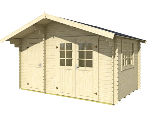 Abri de jardin en bois avec fenêtre et double porte