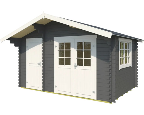 Abri de jardin avec porte double et porte simple