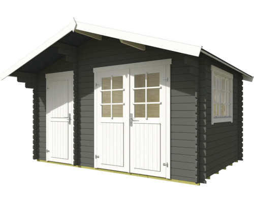 Abri de jardin en bois avec double porte et fenêtre