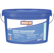 Seau bleu de peinture de façade silicatée de 5 litres