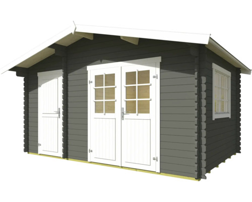 Abri de jardin en bois avec double porte et fenêtre