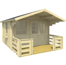 Abri de jardin en bois avec fenêtre et double porte