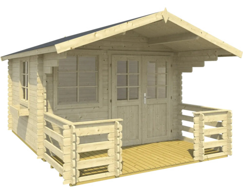 Abri de jardin en bois avec fenêtre et double porte