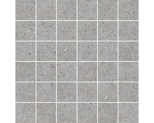 Mosaïque en grès cérame fin Sassi gris 30x30 cm Mosaïque en grès cérame, carrée