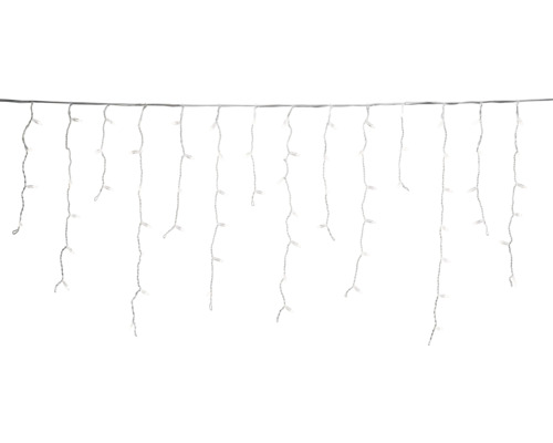 Guirlande rideau lumineux LED pluie de glace extension système Konstsmide Connect 2,39 m 100 LED couleur d'éclairage blanc chaud à intensité lumineuse variable Guirlande lumineuse glaçons pour l''intérieur et l''extérieur