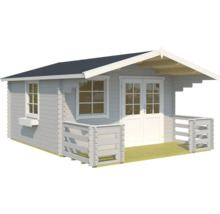 Abri de jardin avec fenêtre, porte et petit auvent