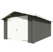 Garage en bois avec double porte