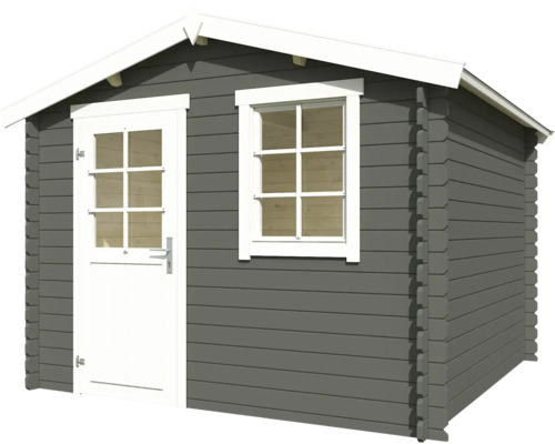 Abri de jardin en bois avec fenêtre et porte