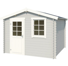 Abri de jardin en bois avec fenêtre et porte