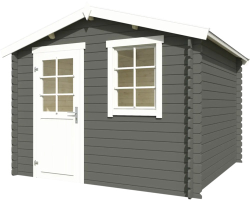 Abri de jardin en bois avec fenêtre et porte