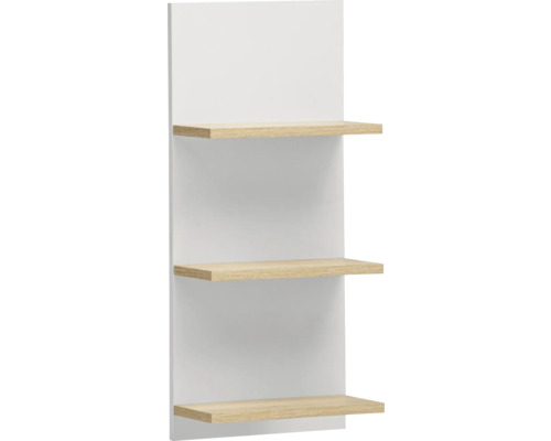 Étagère murale Möbelpartner Emmik lxhxp 30.3x70.2x17.45 cm couleur de façade blanc Étagère murale Möbelpartner Emmik lxhxp 30.3x70.2x17.45 cm couleur de façade blanc