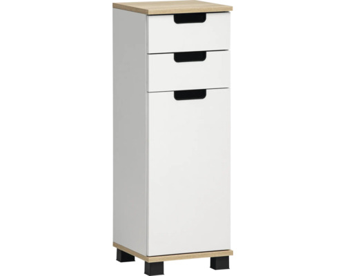 Weißer Badezimmer Hochschrank mit drei Schubladen