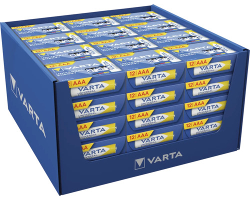 Verpackungseinheit Varta Universal Energy AAA Batterien, 12 Stück