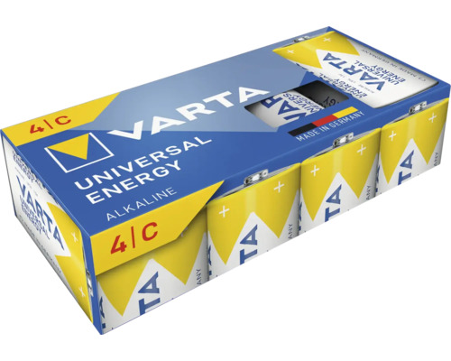Varta Universal Energy Alkali C Batterien im 4er-Pack
