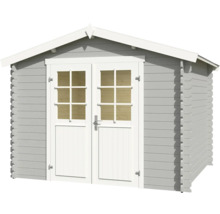 Abri de jardin en bois avec double porte et fenêtres