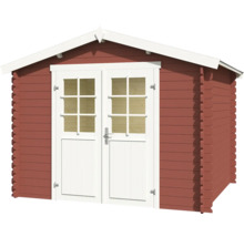 Abri de jardin avec double porte et fenêtres