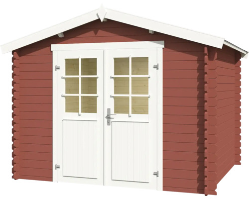 Abri de jardin avec double porte et fenêtres