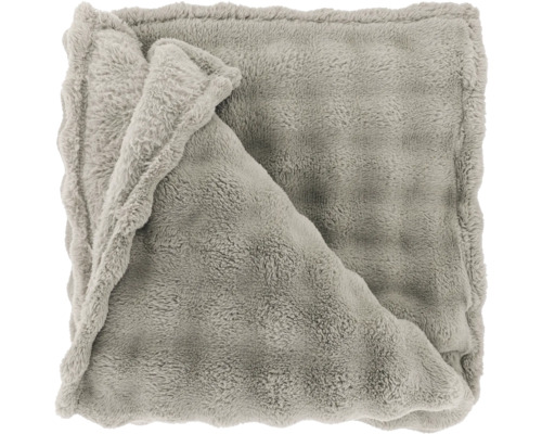 Graue Kuscheldecke