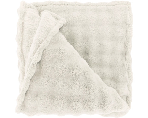 Wohndecke Bubble dove weiss 220x240 cm Flauschige Kuscheldecke