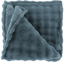 Graue Kuscheldecke aus Fleece