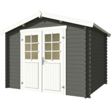 Abri de jardin en bois avec double porte et fenêtres