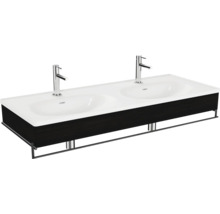 Meuble-lavabo avec deux lavabos et robinets