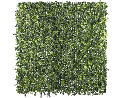 Tapis de gazon artificiel avec différentes feuilles vertes
