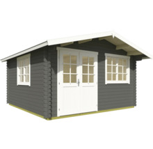 Abri de jardin avec double porte et fenêtres