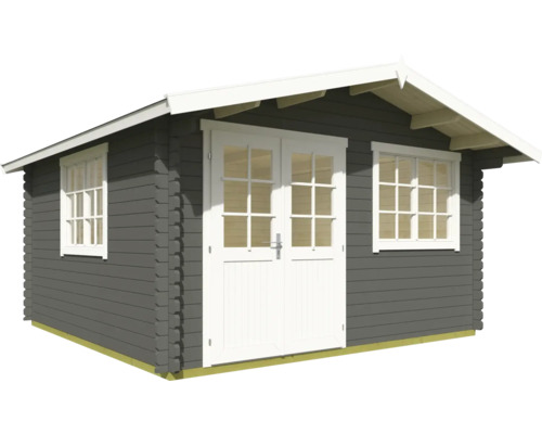 Abri de jardin avec double porte et fenêtres