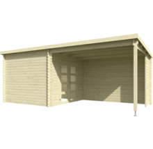 Abri de jardin en bois avec double porte