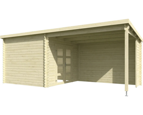 Abri de jardin en bois avec double porte