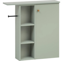 Table à repasser murale avec armoire, compartiments de rangement et planche à repasser
