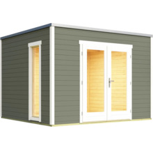 Abri de jardin avec fenêtre et porte double