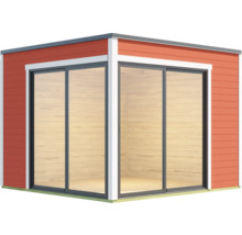 Abri de jardin avec portes coulissantes