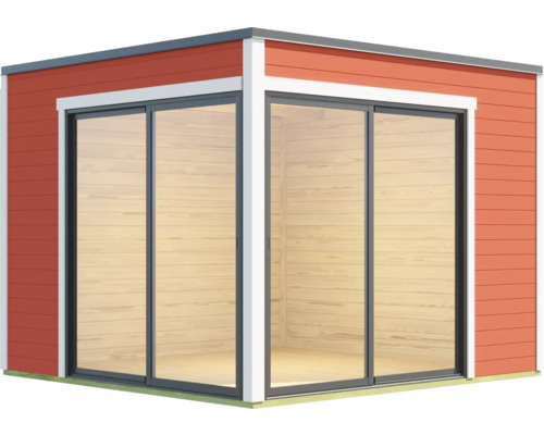 Abri de jardin avec portes coulissantes