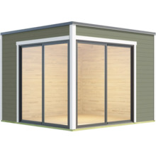 Abri de jardin moderne avec portes coulissantes pour l''extérieur